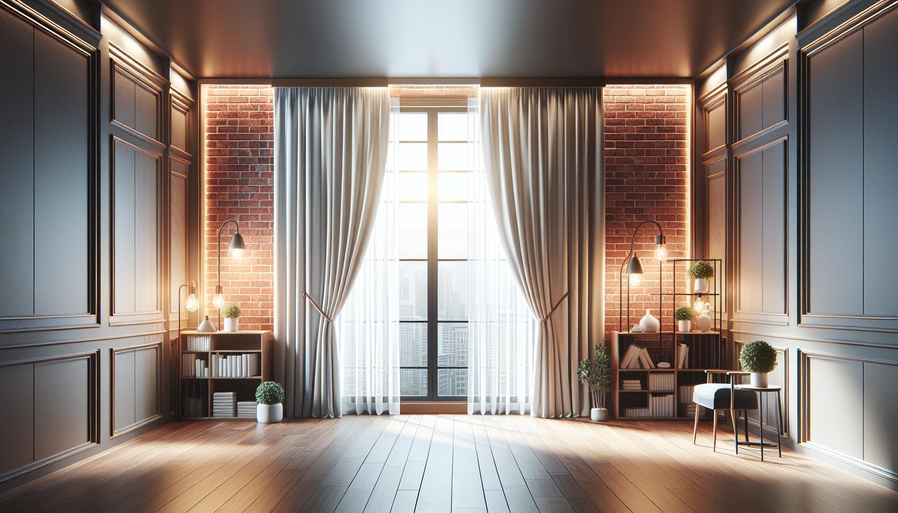 Choosing the Right Curtains for a Brick Backdrop